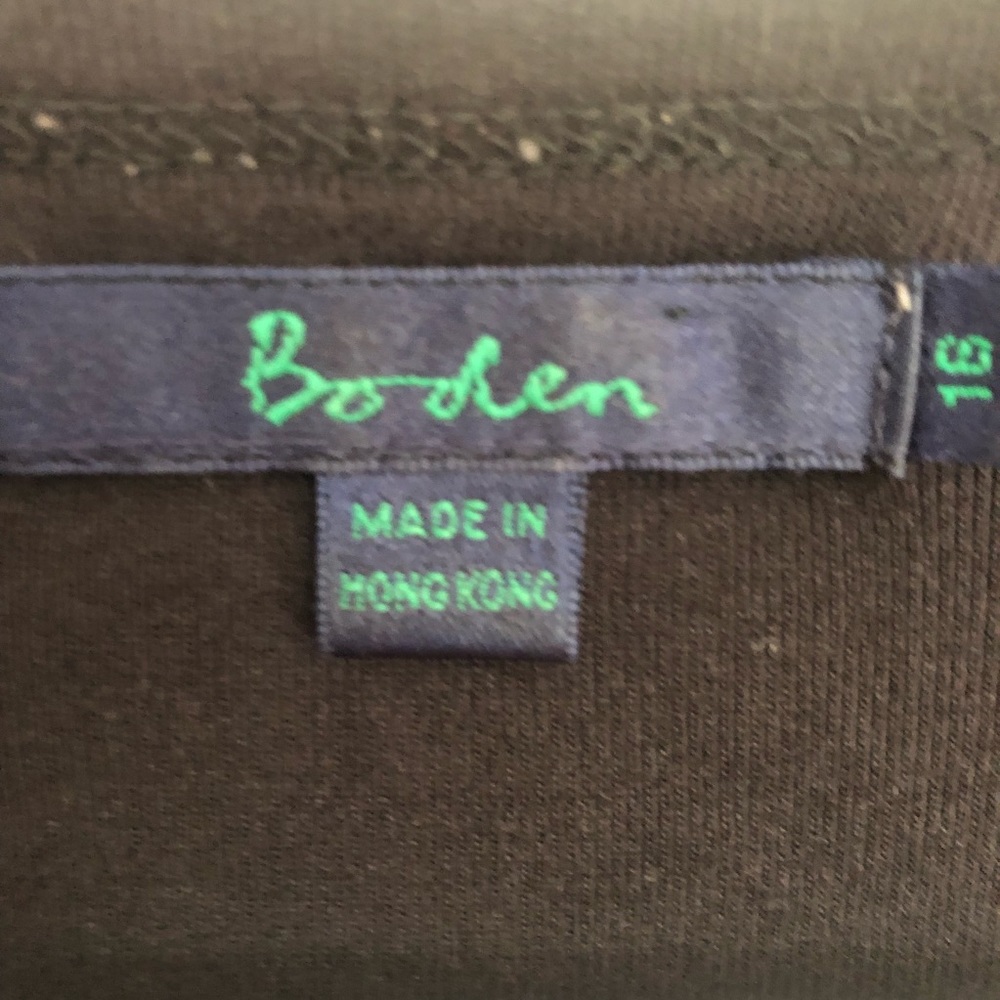 BODEN Black Colorful Knit Buttons TOP SHIRT 16 - Picture 4 of 8